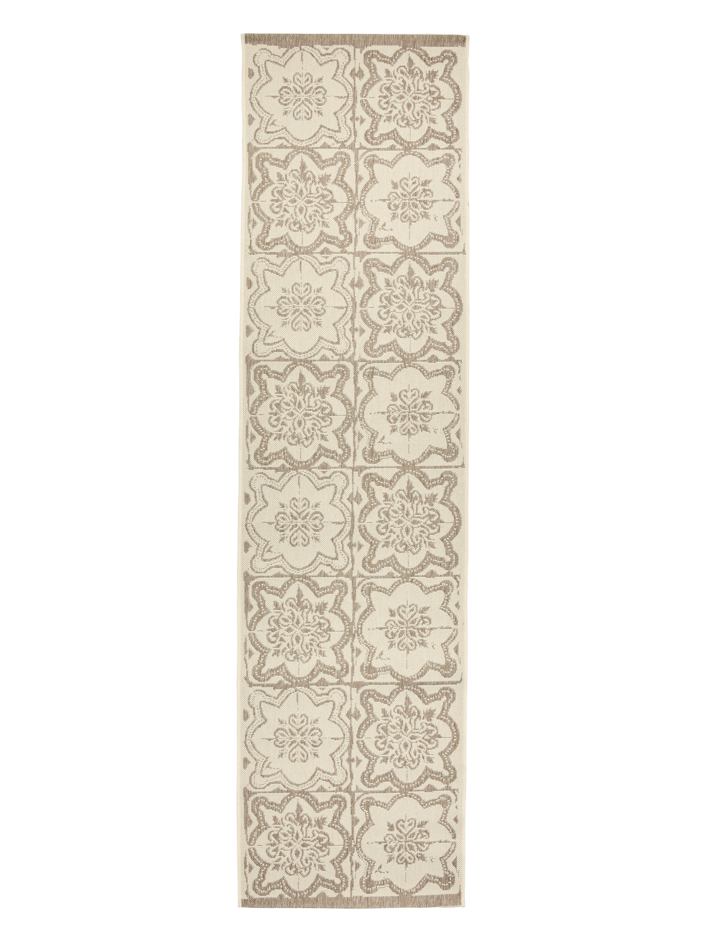 108596-1002; Vallila Kujakatti-käytävämatto Beige-valkoinen / 80x350 cm