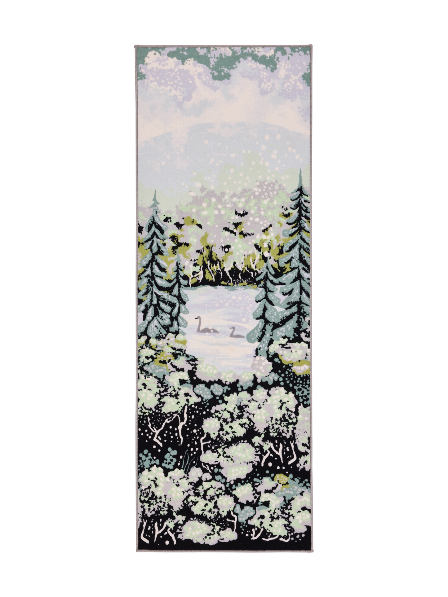 108726-6072; Vallila Muonio-käytävämatto Sininen-vihreä / 80x160 cm