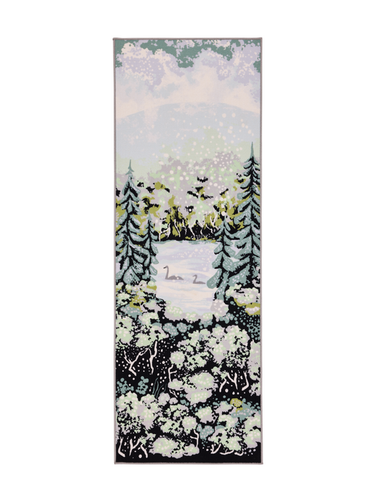 108726-6072; Vallila Muonio-käytävämatto Sininen-vihreä / 80x160 cm