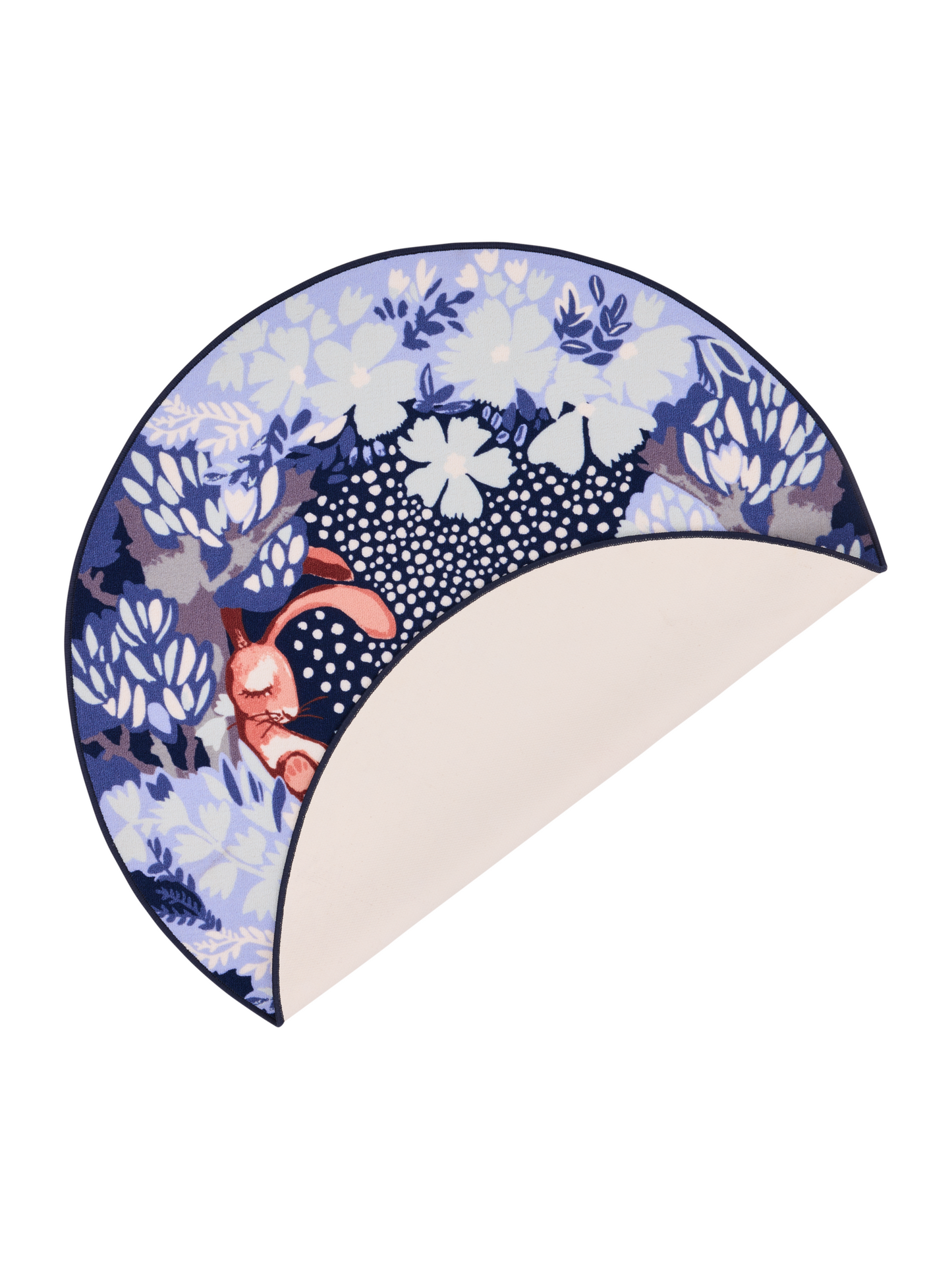 108966-6300_5; Vallila Nokosilla-matto Sininen / Ø133 cm