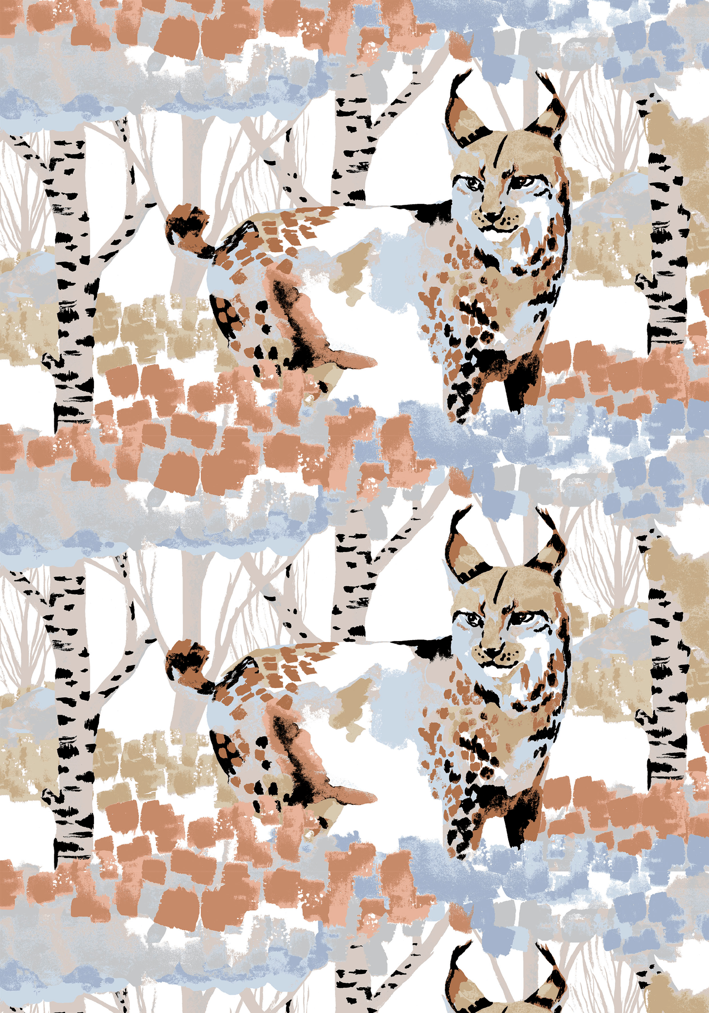 23310-101305-1060FA; Vallila Ilves-kangas 150 cm Beige / Sininen / 150 cm