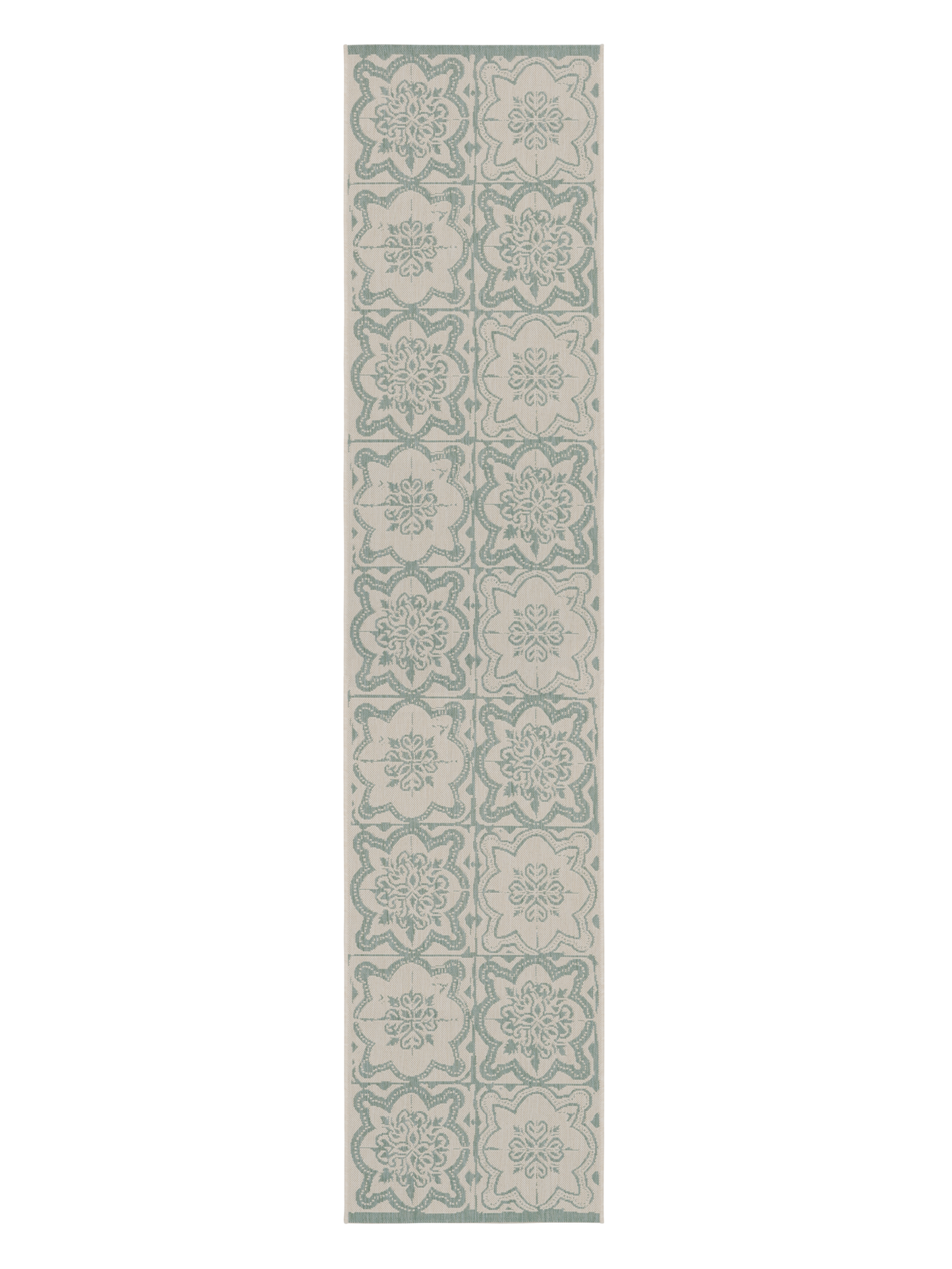 108596-7100; Vallila Kujakatti-käytävämatto Salvianvihreä / 80x350 cm