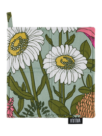 109049-7343; Vallila Ahomaa-patalappu 2 kpl Vihreä-pinkki / 20x20 cm