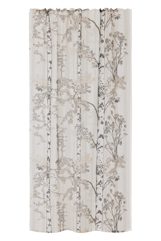 108213-9510; Vallila Luontopolku-valoverho Harmaa-beige / 140x250 cm