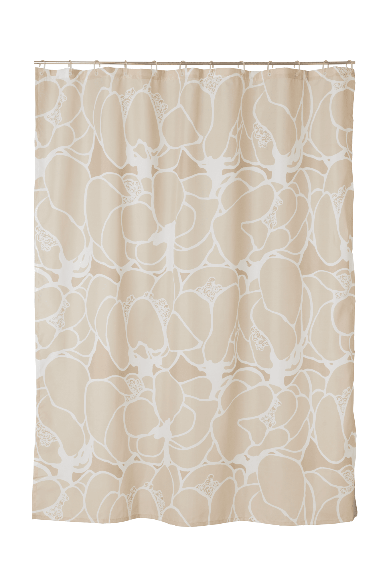 107478-140; Vallila Makeba-suihkuverho Beige / 180x200 cm