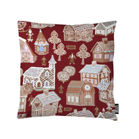 108952-4700; Vallila Piparikylä-koristetyynynpäällinen Punainen / 43x43 cm