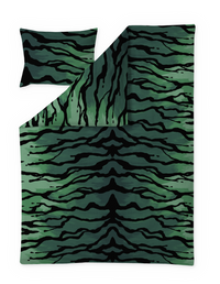 109125-7700; Vallila Kuuma puuma -pussilakanasetti Vihreä / 150x210 cm