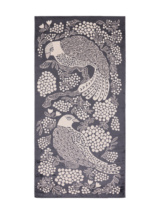108768-9700; 108769-9700; Vallila Viserrys-käytävämatto Tummanharmaa / 100x200 cm