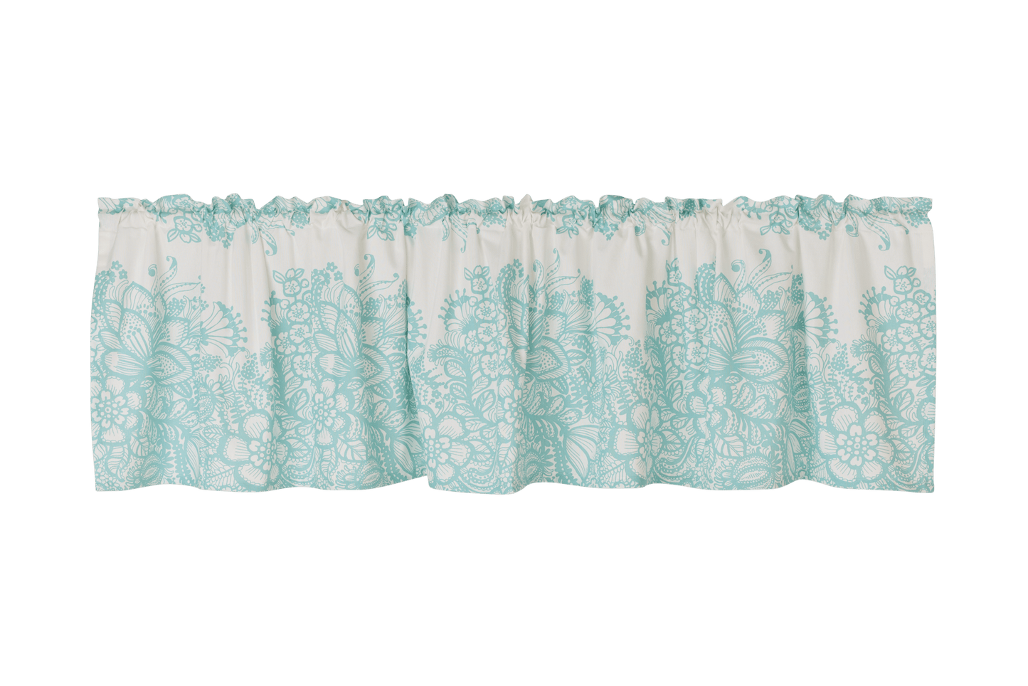 109260-6372; Vallila Vanilja-verhokappa Turkoosi / 60x250 cm