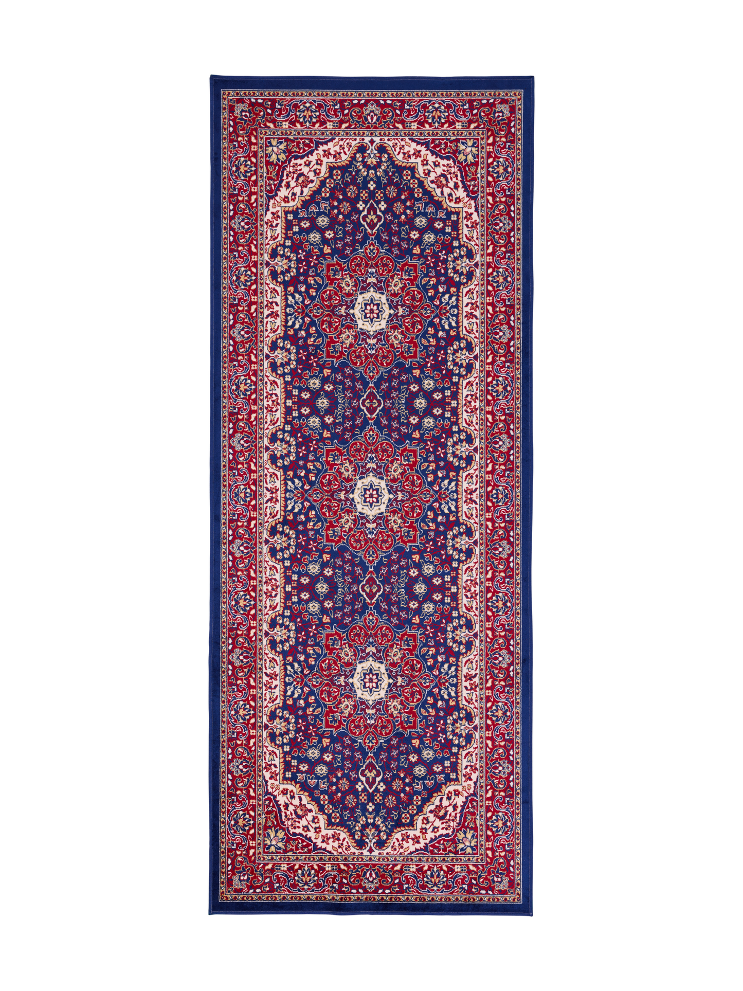 108886-102; Vallila Sahrami-käytävämatto Punainen-sininen / 80x200 cm