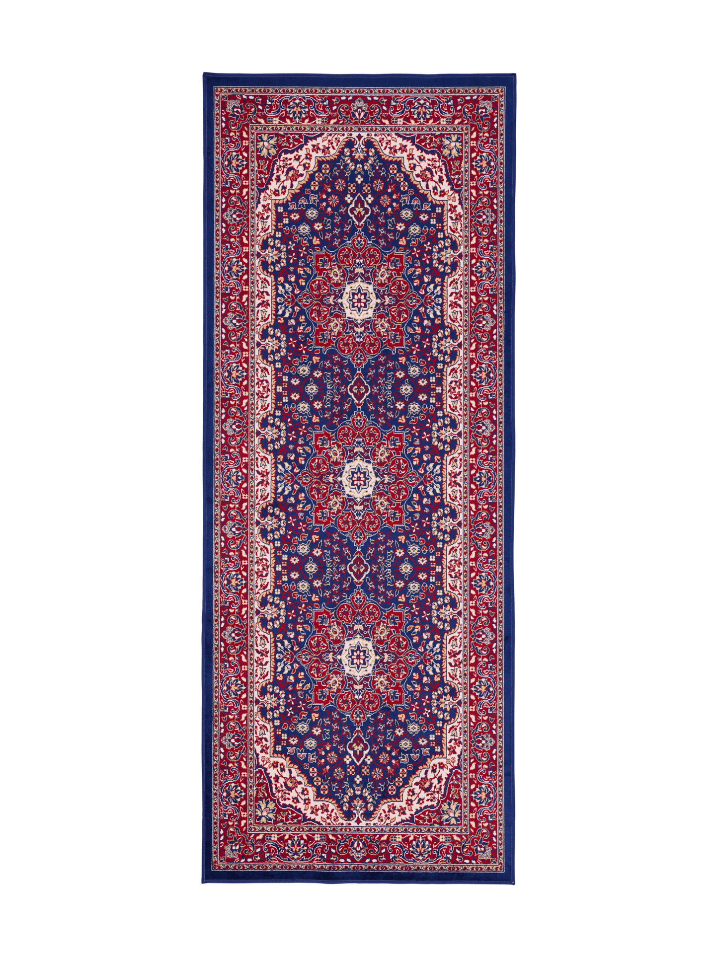 108886-102; Vallila Sahrami-käytävämatto Punainen-sininen / 80x200 cm