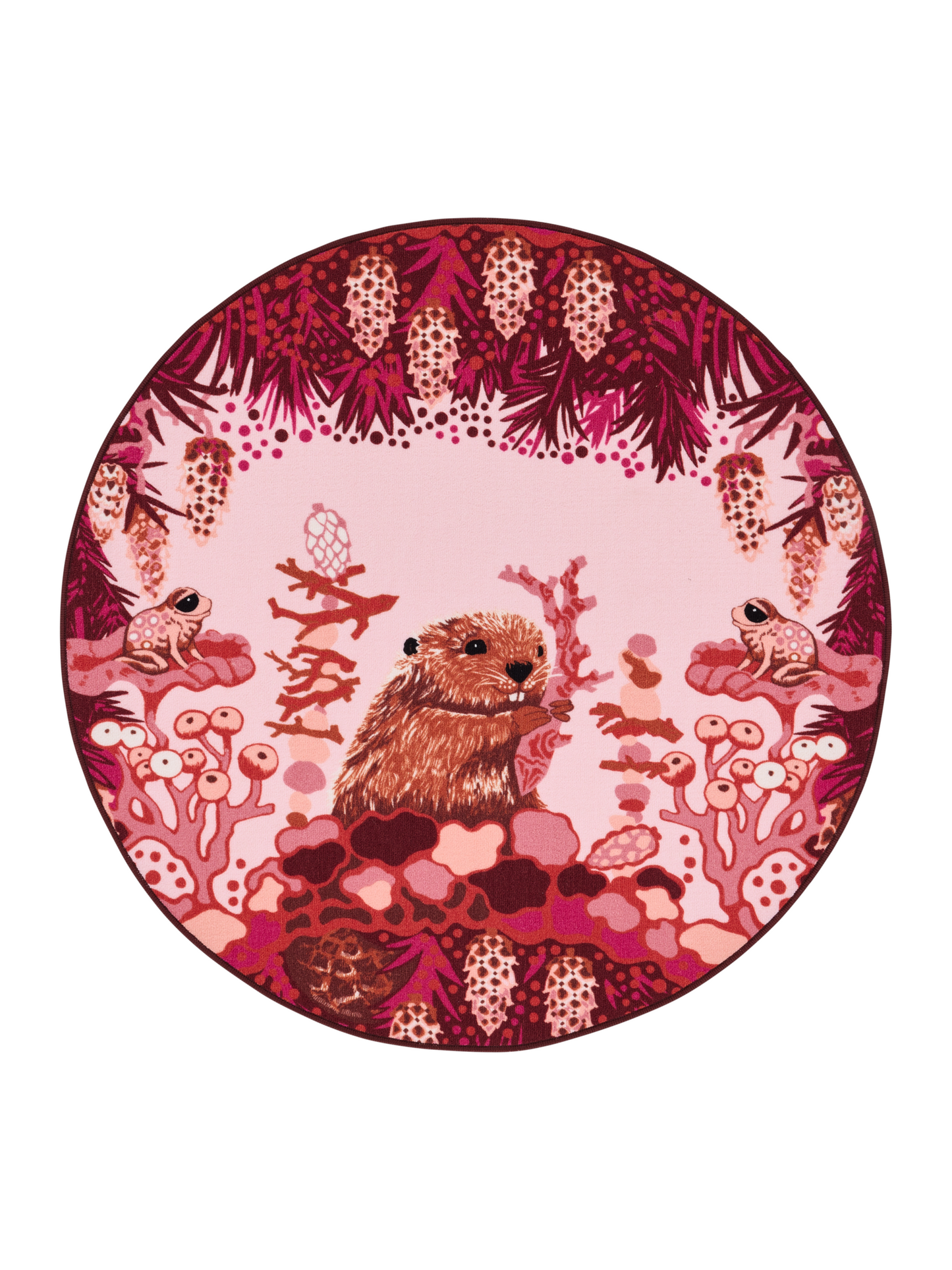 108960-4250; Vallila Iso Alvar -matto Malva / Ø133 cm