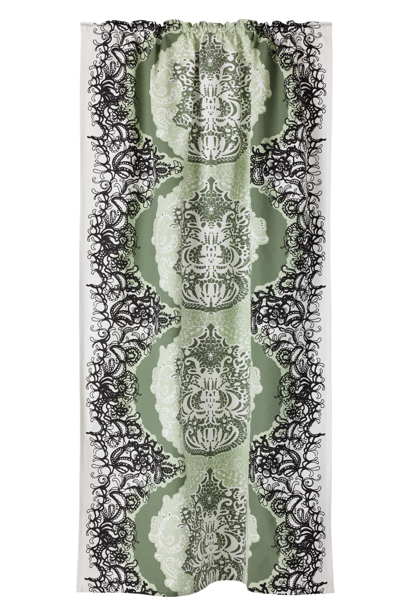 23310-61090-7700CU; Vallila Mandariini-verho Vihreä / 140x240 cm