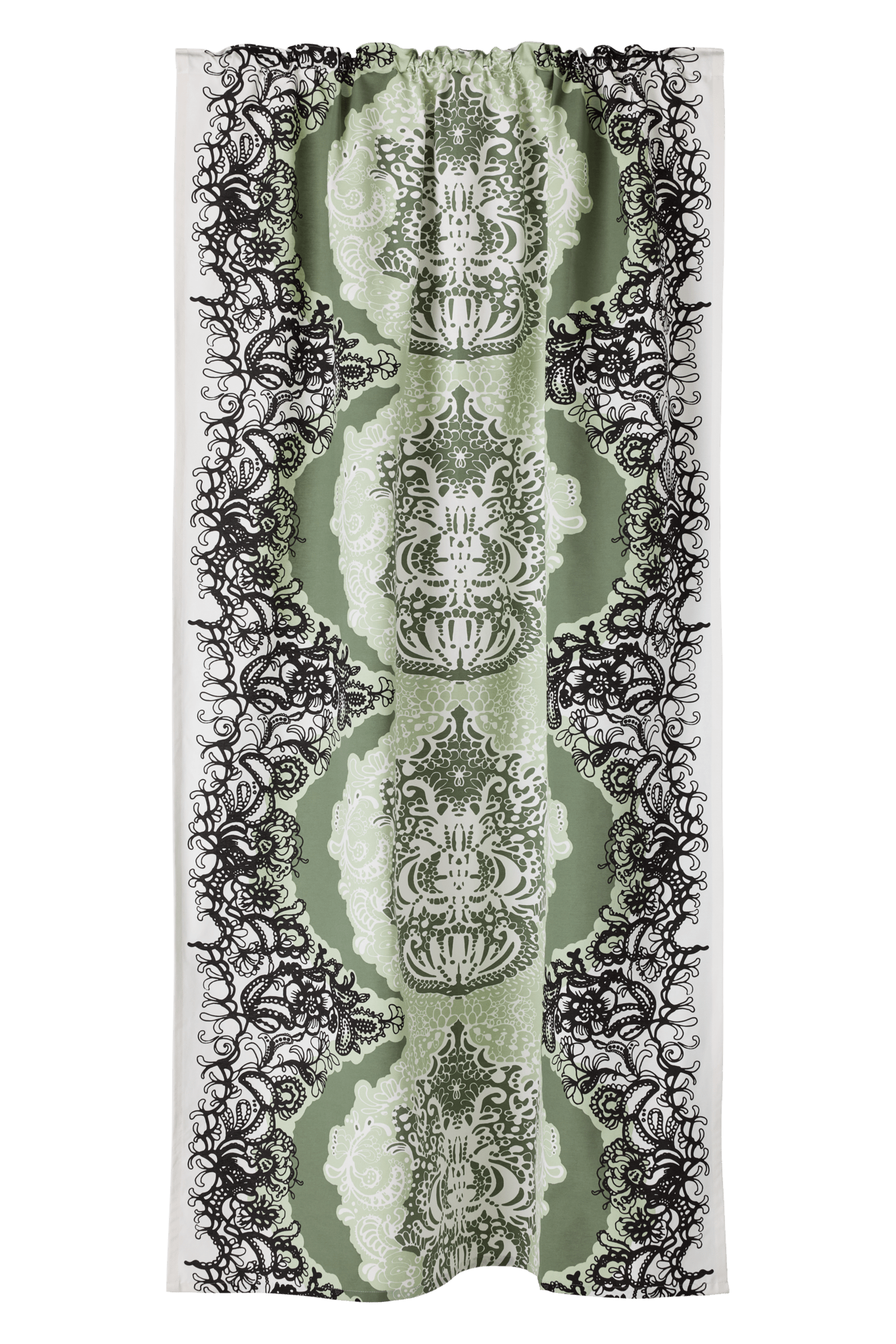 23310-61090-7700CU; Vallila Mandariini-verho Vihreä / 140x240 cm