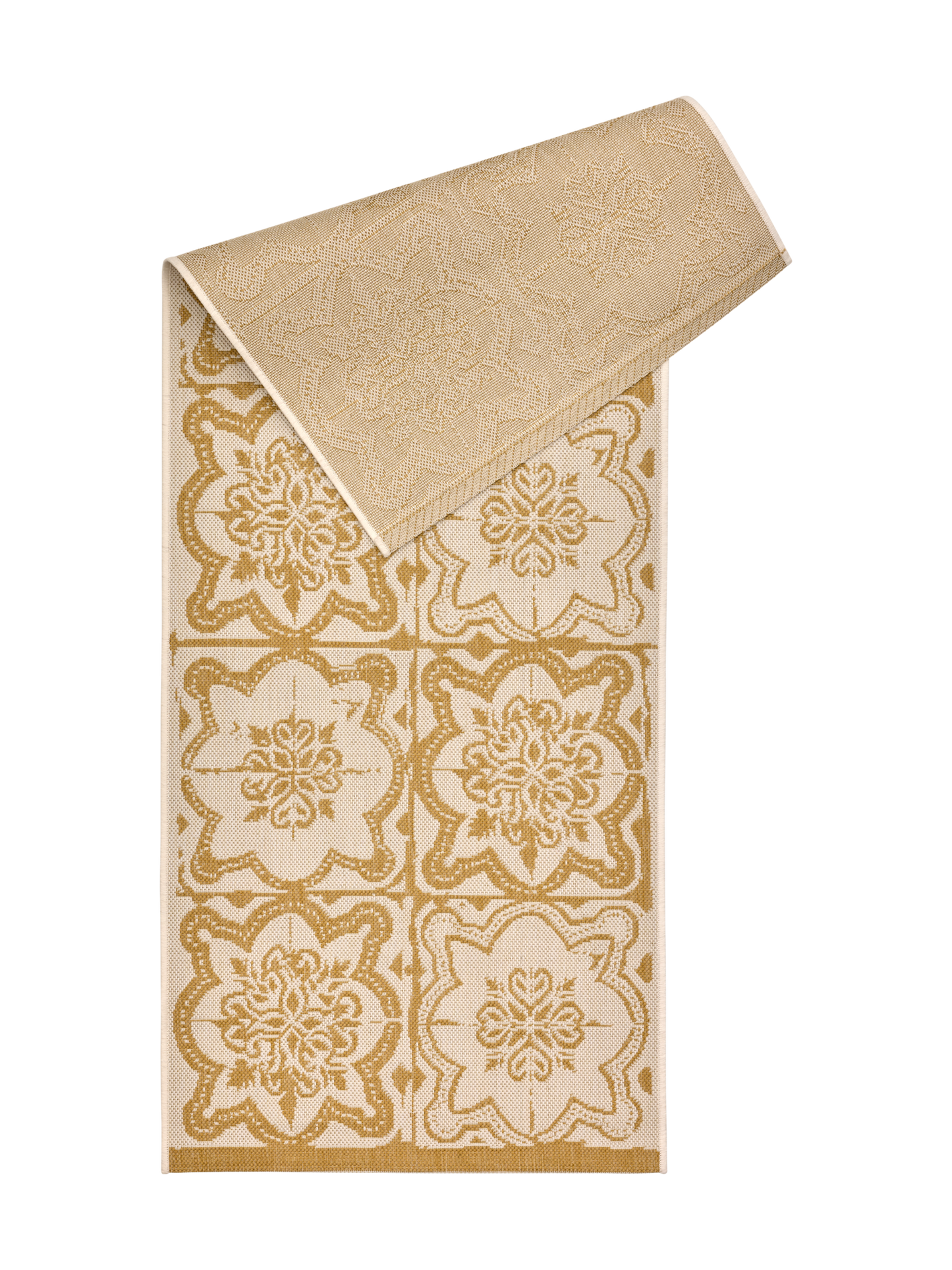 108593-2900_2; Vallila Kujakatti-käytävämatto Keltainen / 80x200 cm