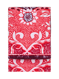 108958-4890; Vallila Sumeri-kylpypyyhe Punainen-harmaa / 70x140 cm