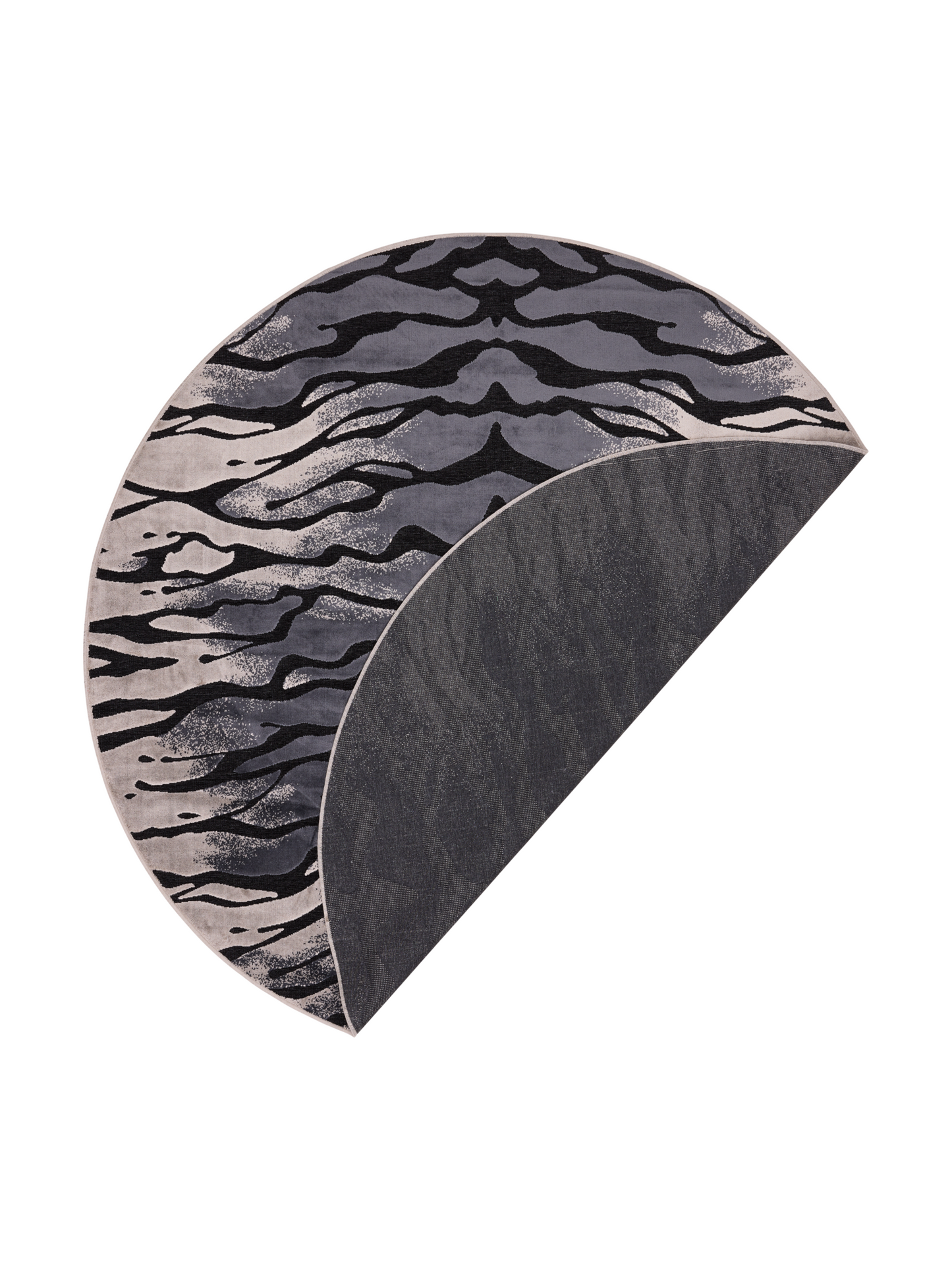 109139-9700_3; Vallila Kuuma puuma -matto Harmaa / Ø160 cm