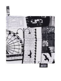 108789-9200; Vallila Helsinki-patalappu 2 kpl Harmaa / 20x20 cm