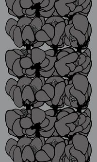 108217-9700; Vallila Makeba pimentävä kangas 150 cm Hiilenharmaa / 150 cm