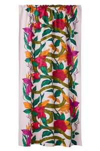 109128-8100; Vallila Kielletty puutarha -verho Monivärinen / 140x250 cm