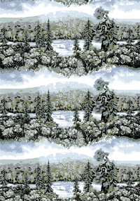 108830-6072; Vallila Muonio-vahakangas 145 cm Sininen-vihreä / 145 cm