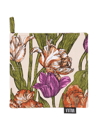 109317-3750; Vallila Kukoistus-patalappu 2 kpl Terra-violetti / 20x20 cm