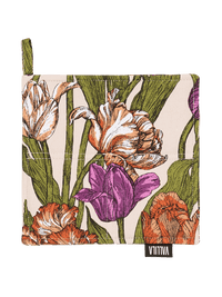 109317-3750; Vallila Kukoistus-patalappu 2 kpl Terra-violetti / 20x20 cm