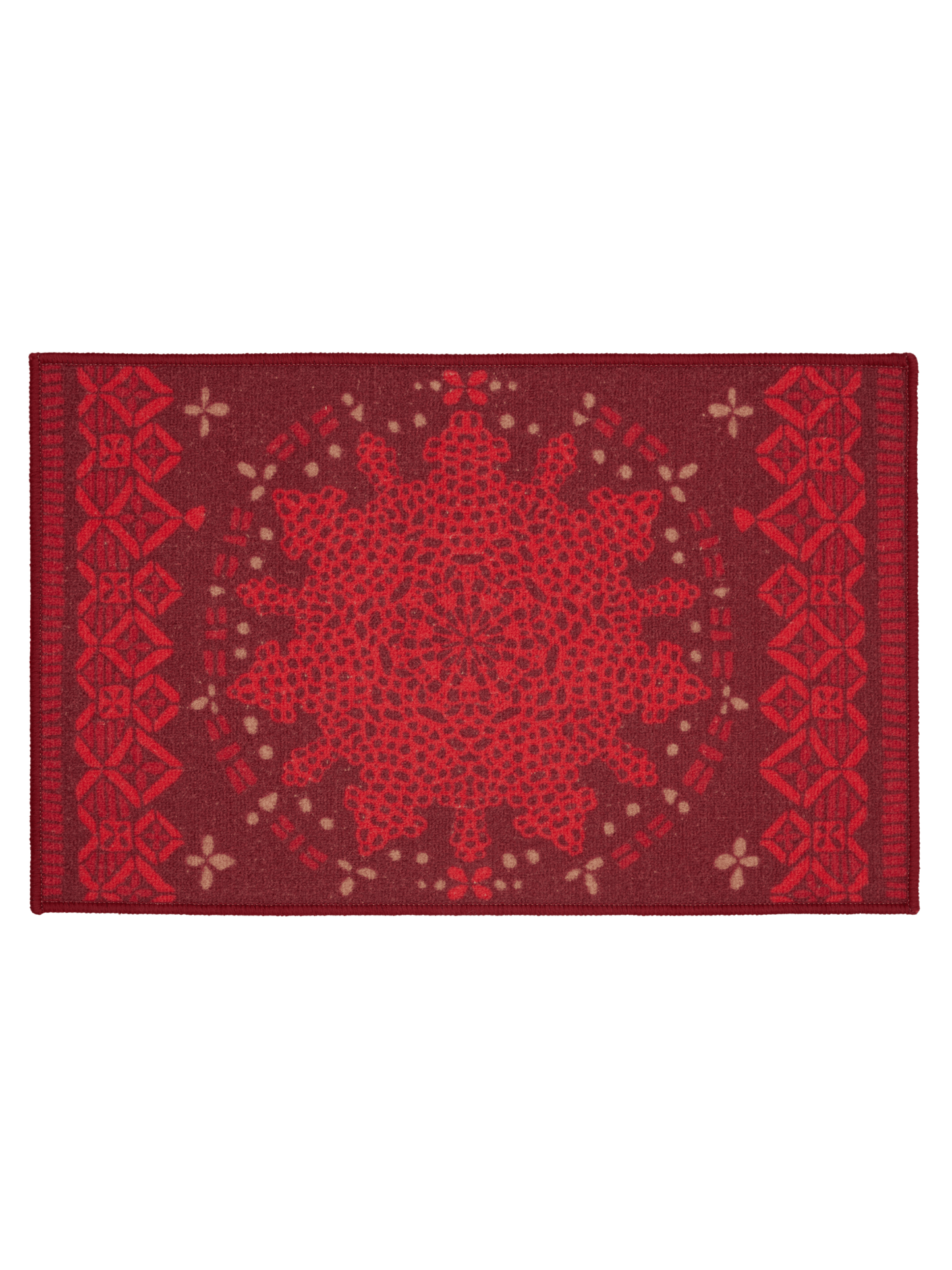 109349-4800; Vallila Elviira-kynnysmatto Punainen / 50x80 cm