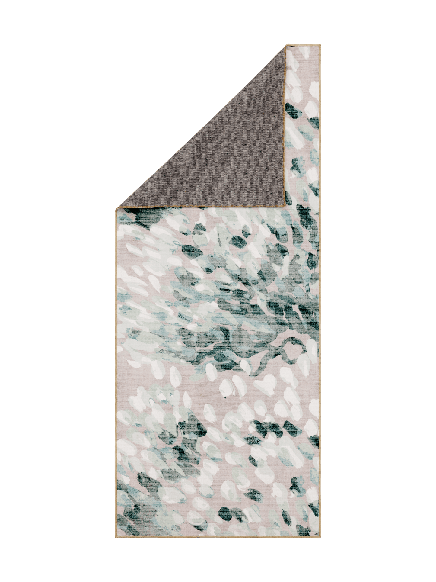 108479-1073_2; Vallila Taikapuu-käytävämatto Beige-vihreä / 80x200 cm