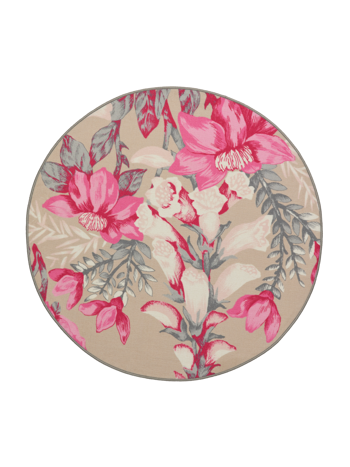 108604-4303; Vallila Lupaus-matto Beige-pinkki / Ø133 cm