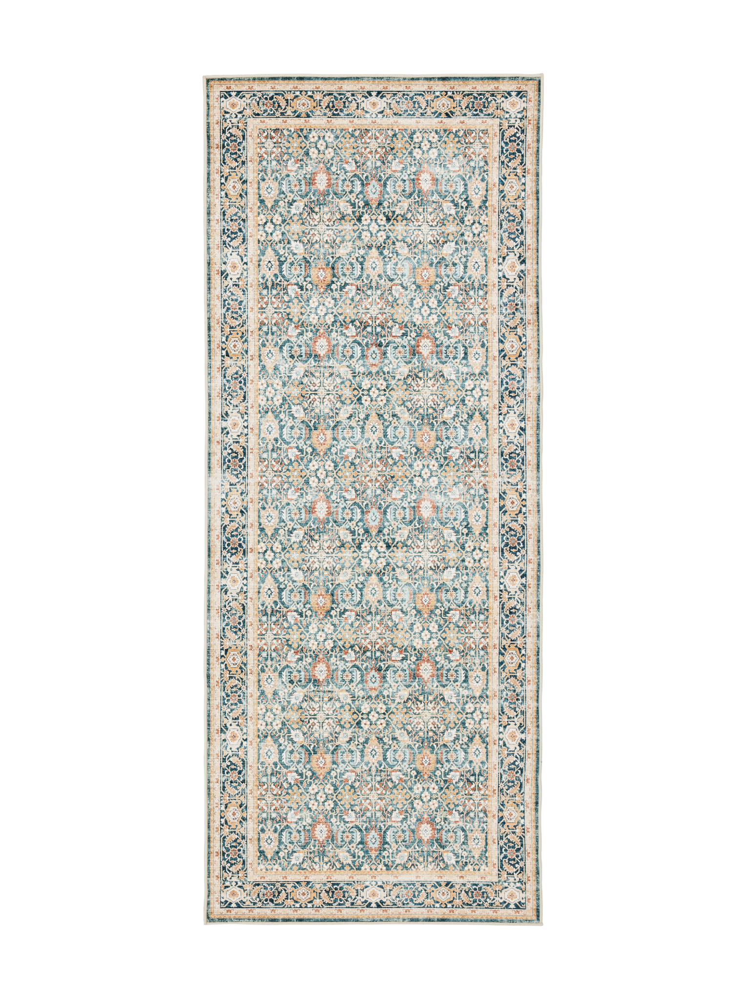 108337-7464; Vallila Jalokivi-käytävämatto Turkoosi / 80x200 cm