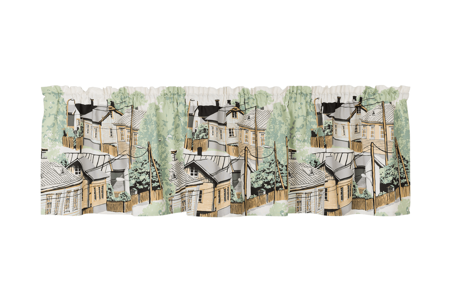 109024-7100; Vallila Naapurusto-verhokappa Mintunvihreä / 60x250 cm