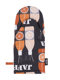 106789-9830; Vallila Jaffa-patakinnas Harmaa-oranssi / 15x34 cm