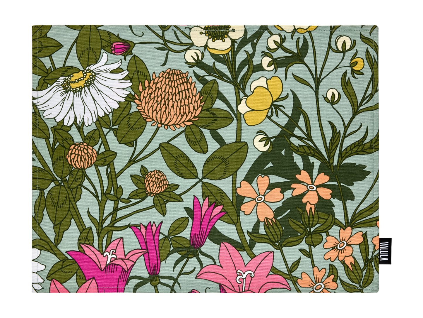 109050-7343; Vallila Ahomaa-tabletti 2 kpl Vihreä-pinkki / 42x32 cm