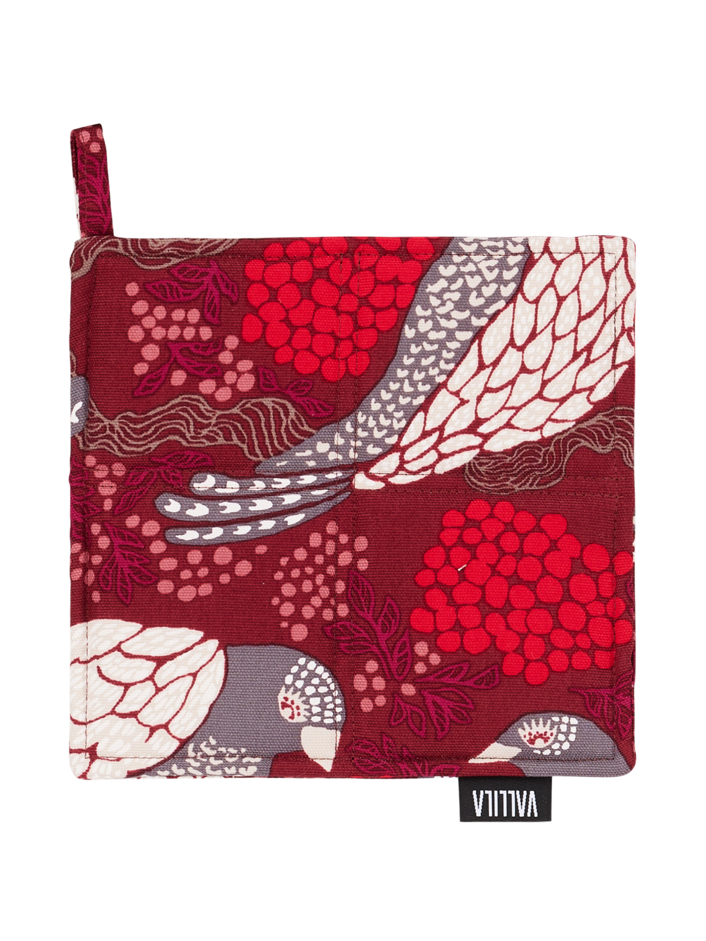 109321-4800; Vallila Viserrys-patalappu 2 kpl Punainen / 20x20 cm