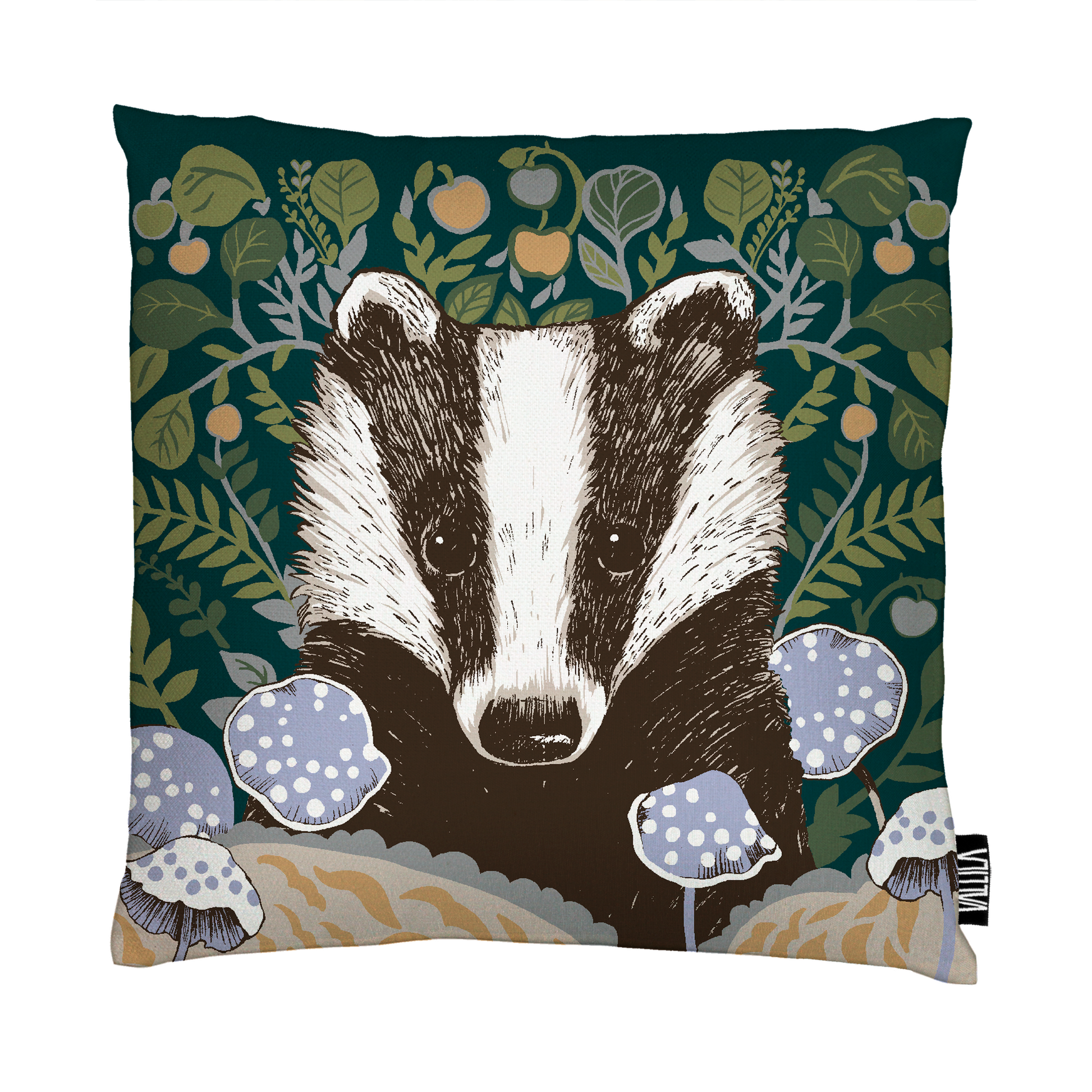 107345-7800; Vallila Yövuoro-koristetyynynpäällinen Tummanvihreä / 43x43 cm