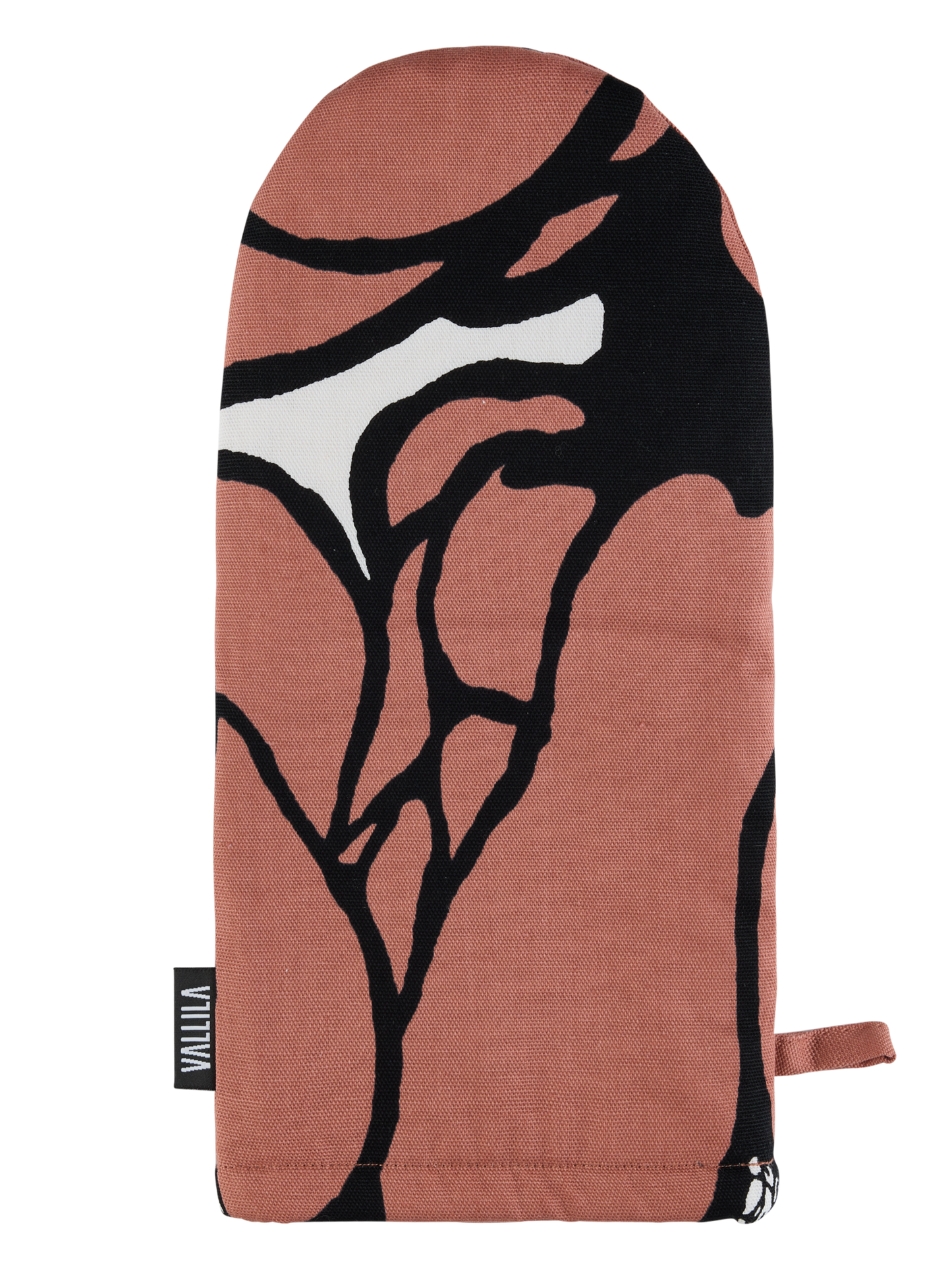 107099-4202_3; Vallila Makeba-patakinnas Punainen-harmaa / 15x34 cm