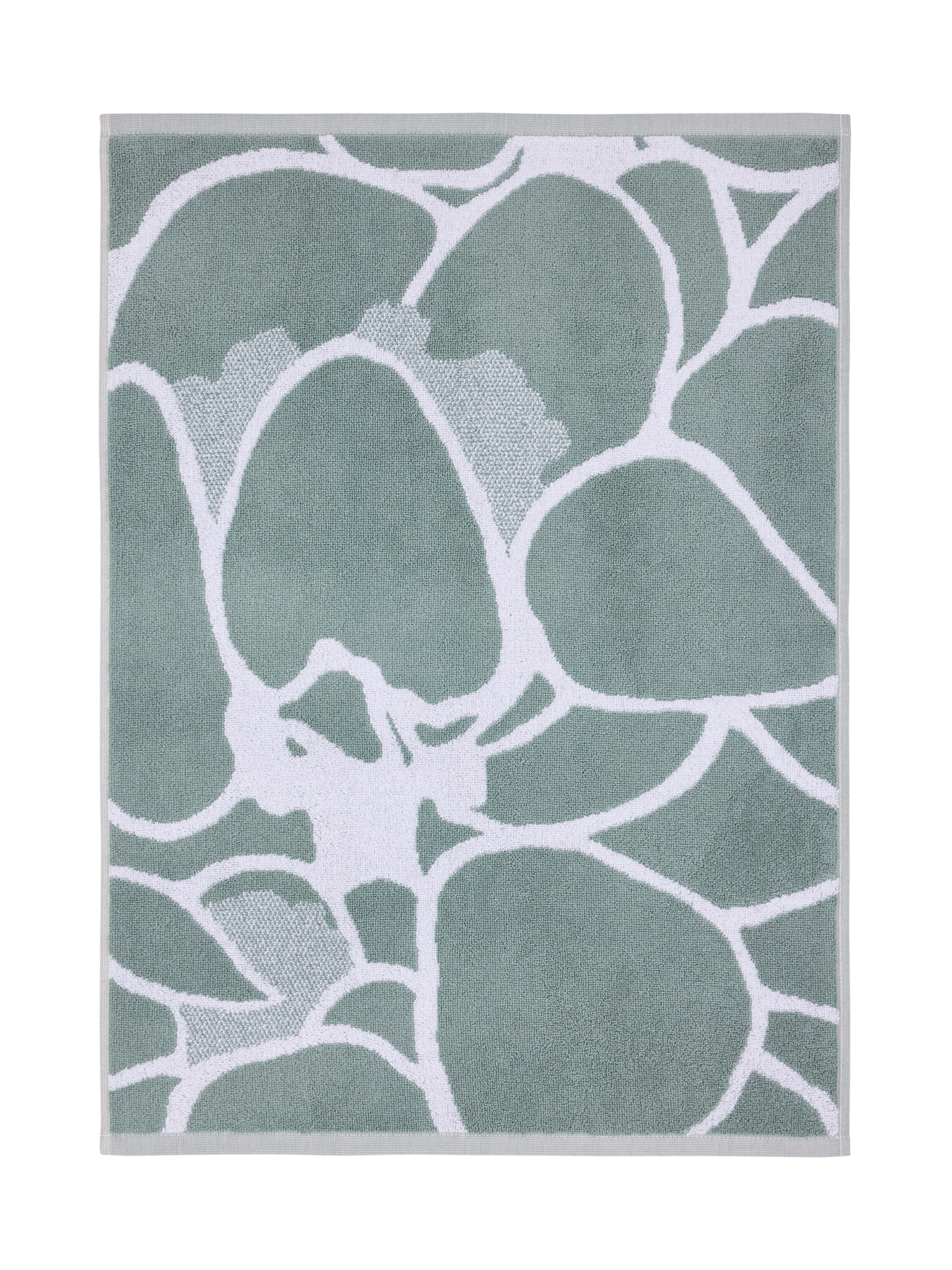 107231-7100_1; Vallila Makeba-pyyhe Salvianvihreä / 50x70 cm
