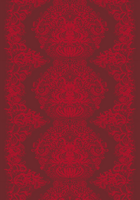 108797-4800; Vallila Mandariini-pöytäliina Punainen / 145x250 cm