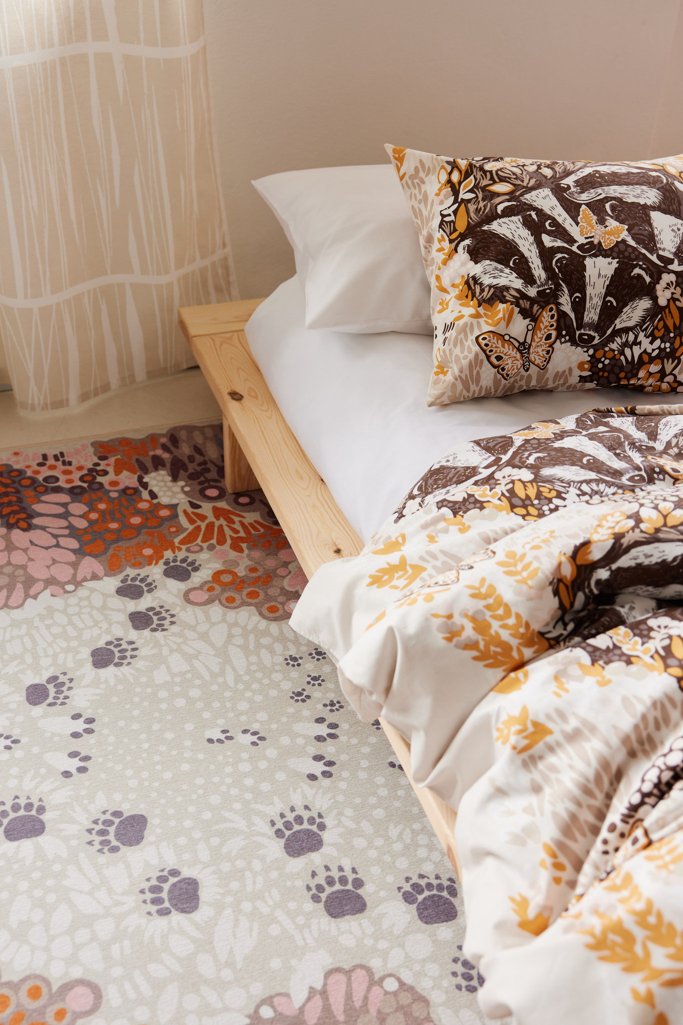 108315-0310_5; Vallila Tassuttelu-matto Beige / 120x180 cm