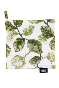 108253-7500; Vallila Alkulähde-patalappu 2 kpl Vihreä / 20x20 cm