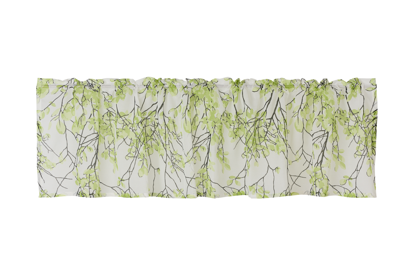 109025-7200; Vallila Lehtisade-valoverhokappa Luonnonvihreä / 60x250 cm
