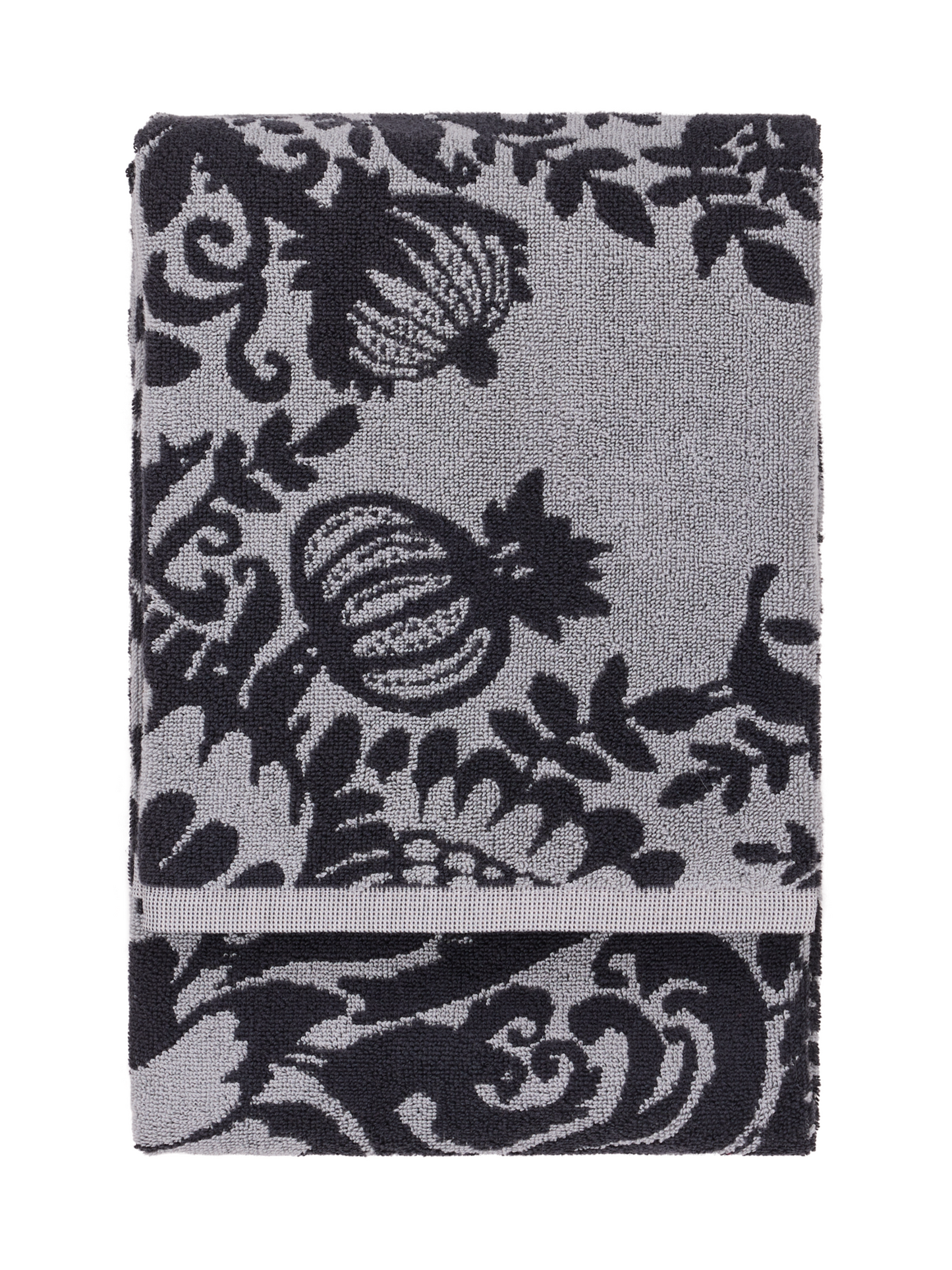 100801-9600; Vallila Laululintu-pyyhe Harmaa / 70x140 cm