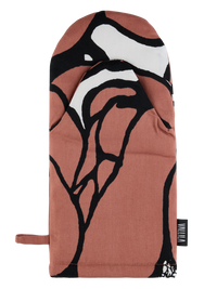 107099-4202; Vallila Makeba-patakinnas Punainen-harmaa / 15x34 cm