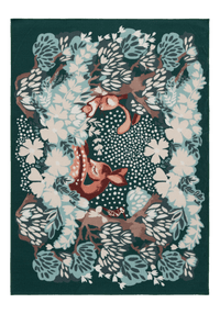 108965-7900; Vallila Nokosilla-matto Teal / 133x190 cm