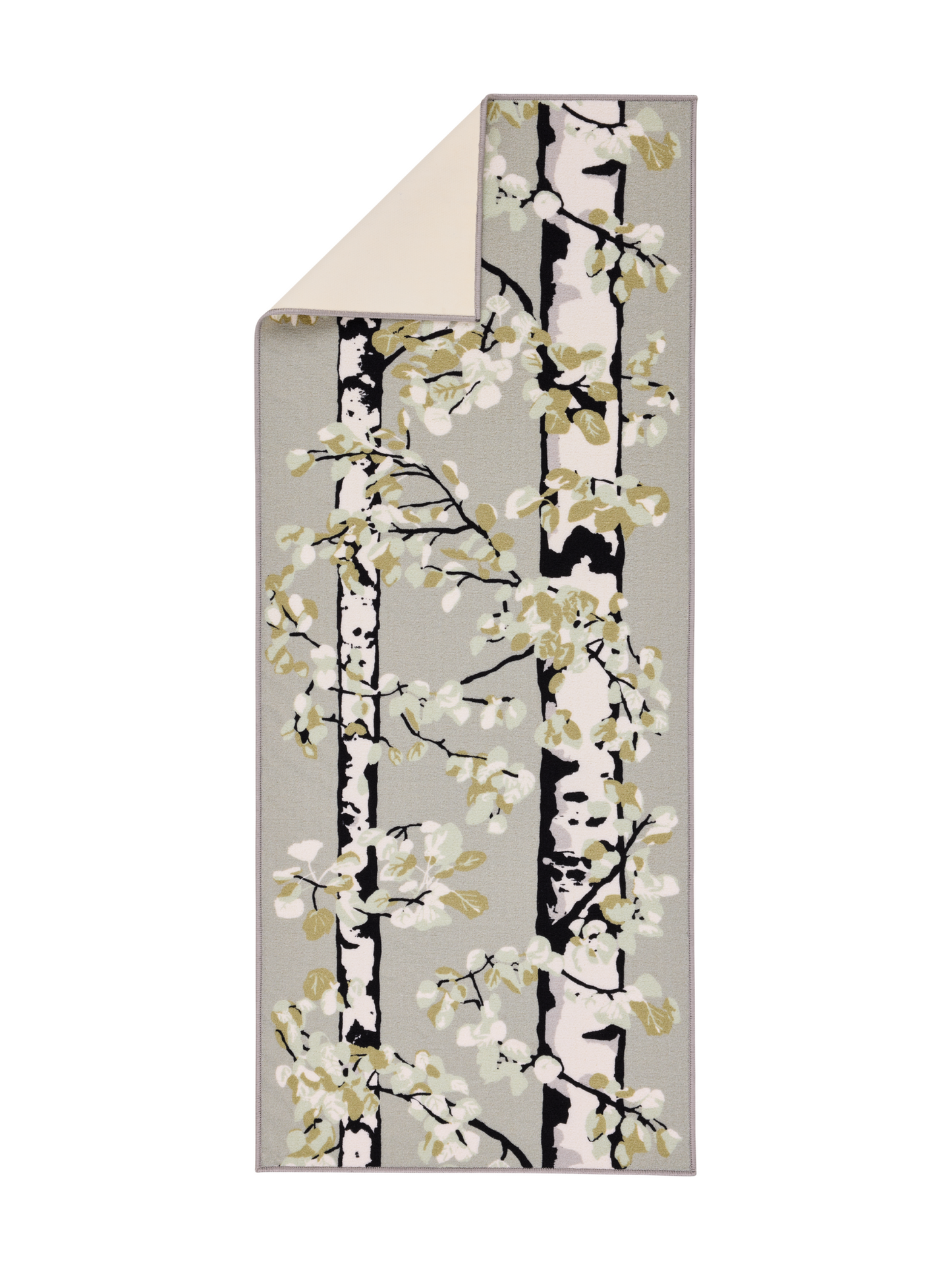 108751-7303_2; Vallila Luontopolku-käytävämatto Sammaleenvihreä / 80x400 cm