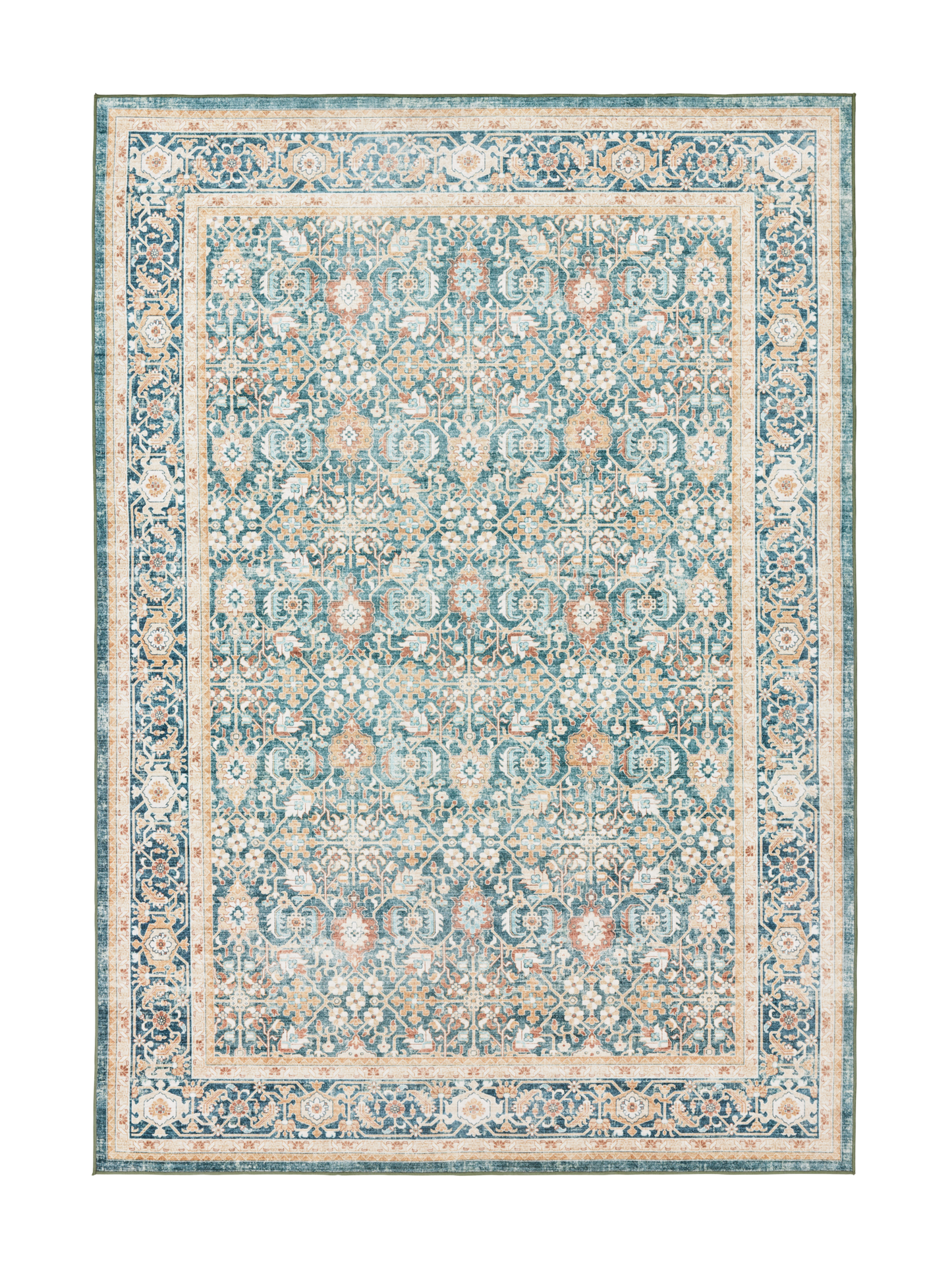 108334-7467; Vallila Jalokivi-matto Turkoosi / 140x200 cm