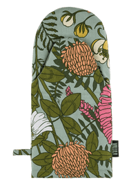 109048-7343; Vallila Ahomaa-patakinnas Vihreä-pinkki / 15x34 cm