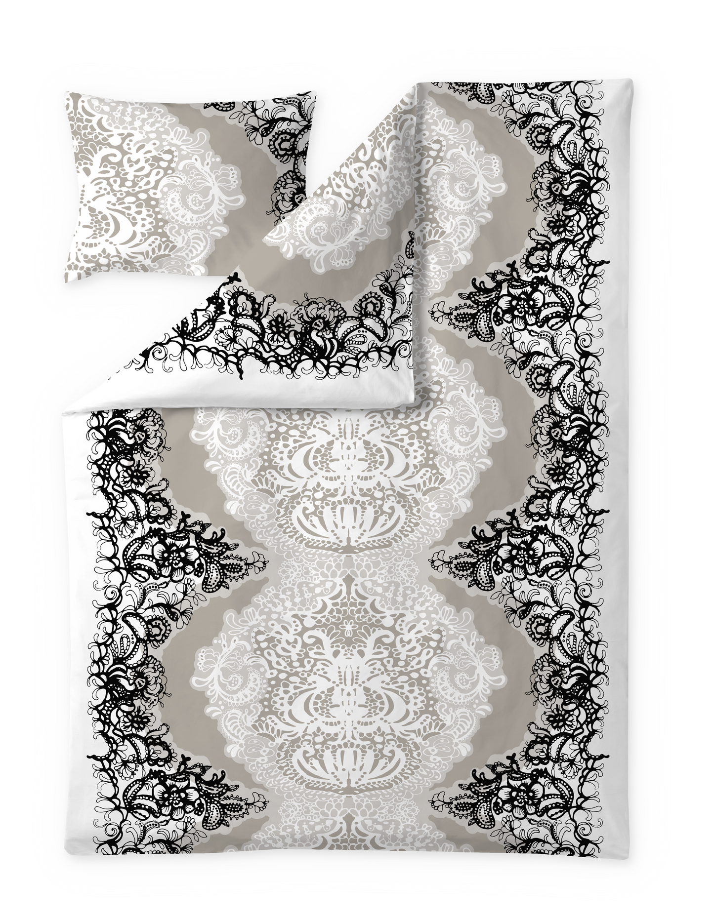 108704-1099; Vallila Mandariini-pussilakanasetti Latte / 150x210 cm