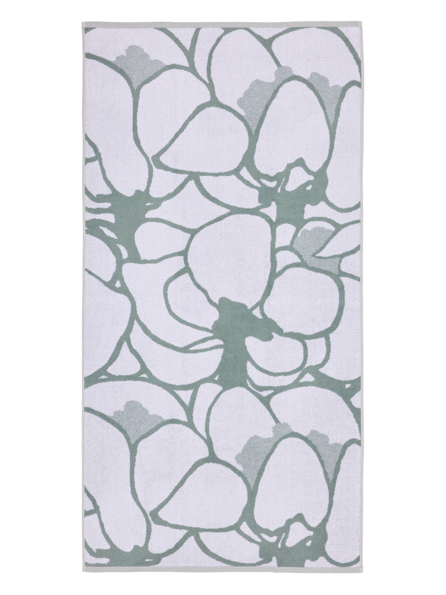 102889-7100_2; Vallila Makeba-pyyhe Salvianvihreä / 70x140 cm